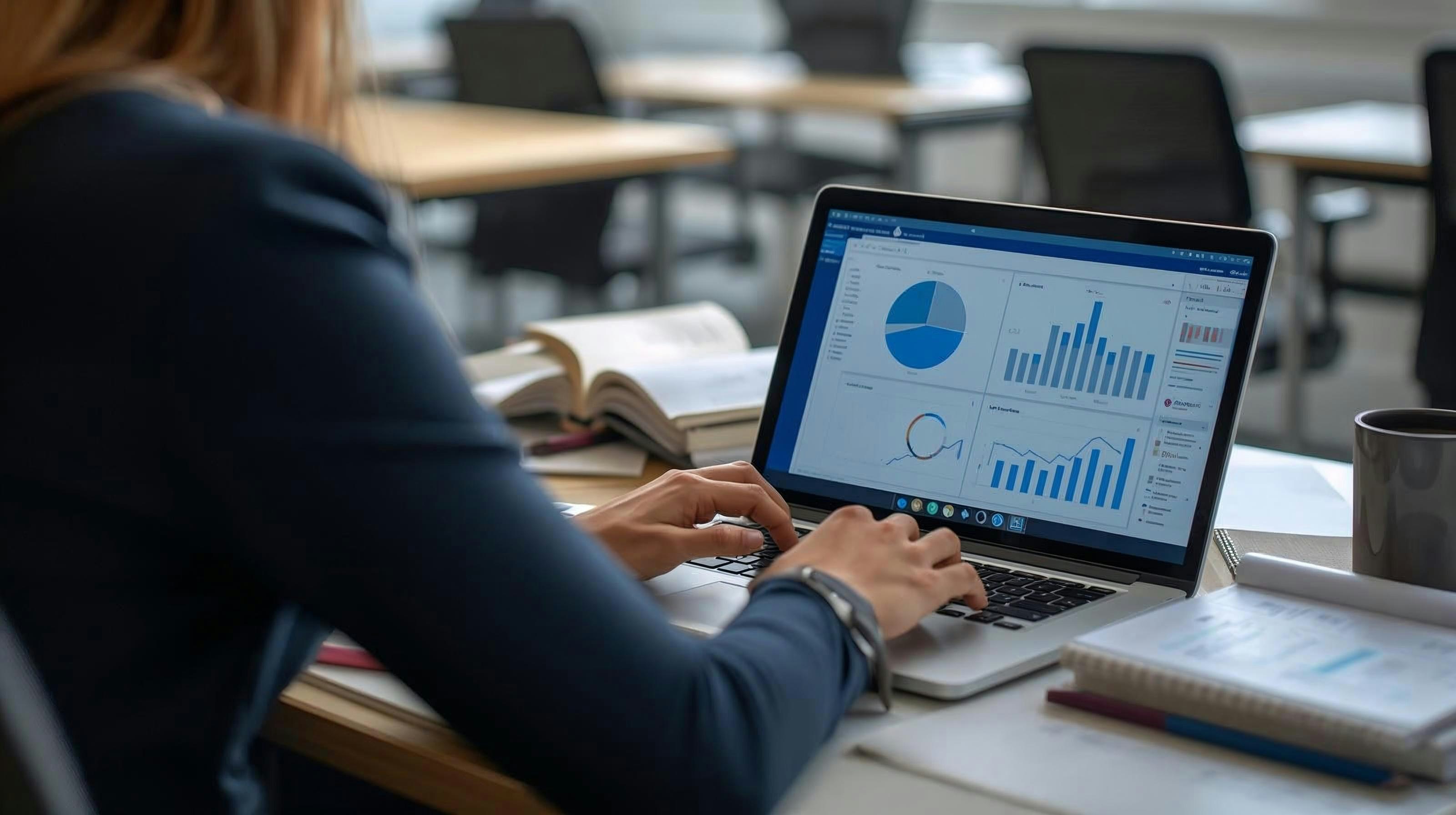 Análisis financiero en computador